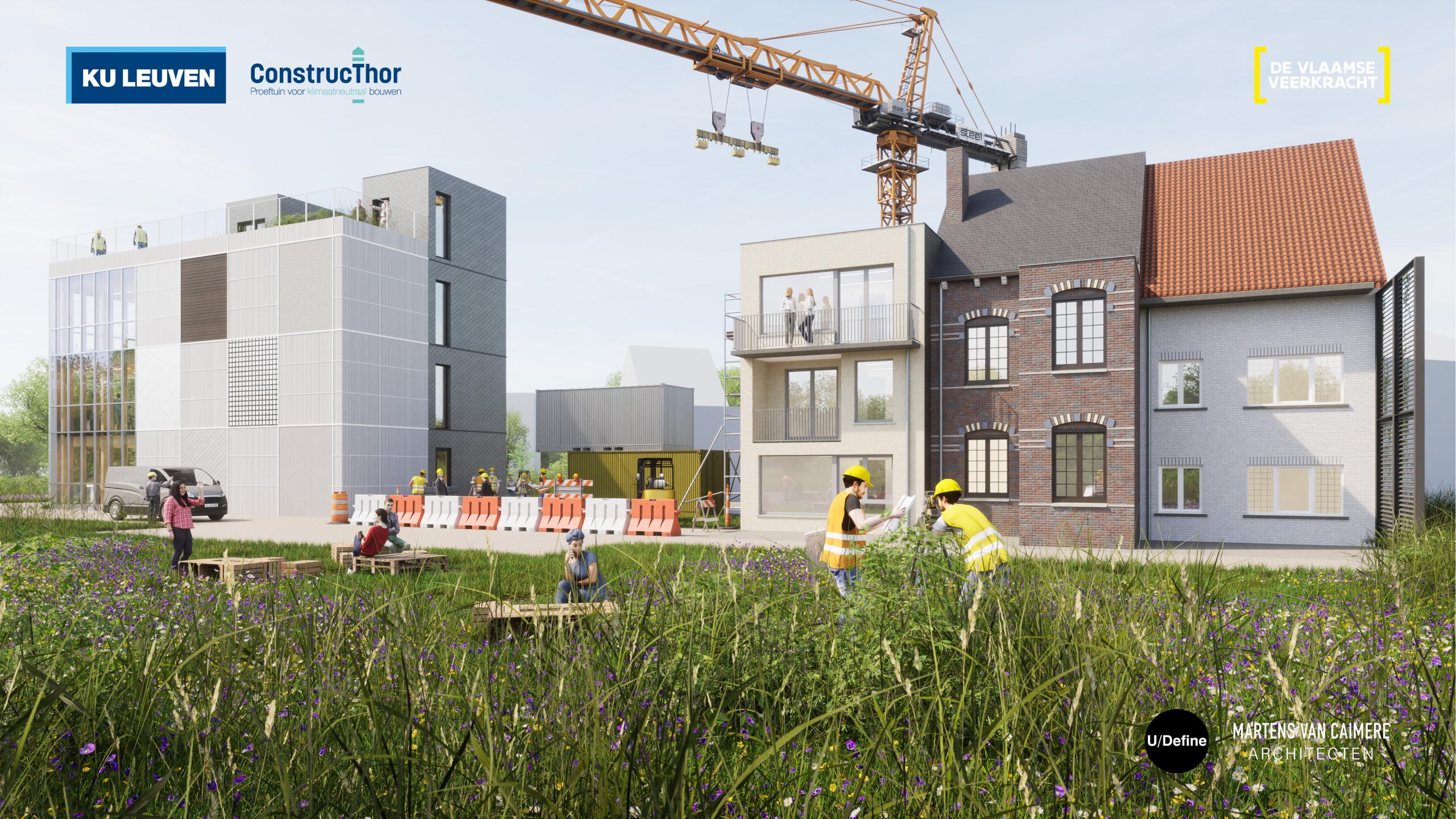 render gebouw