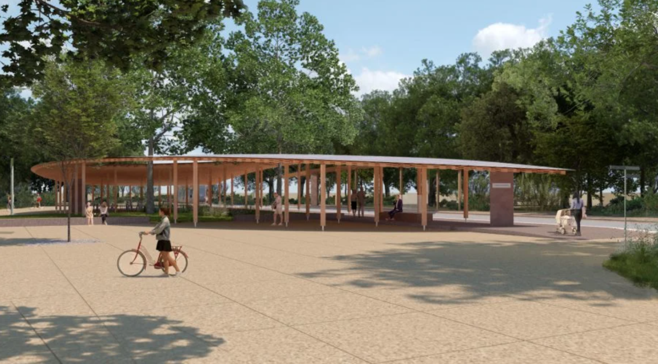 Trambushalte campus Diepenbeek